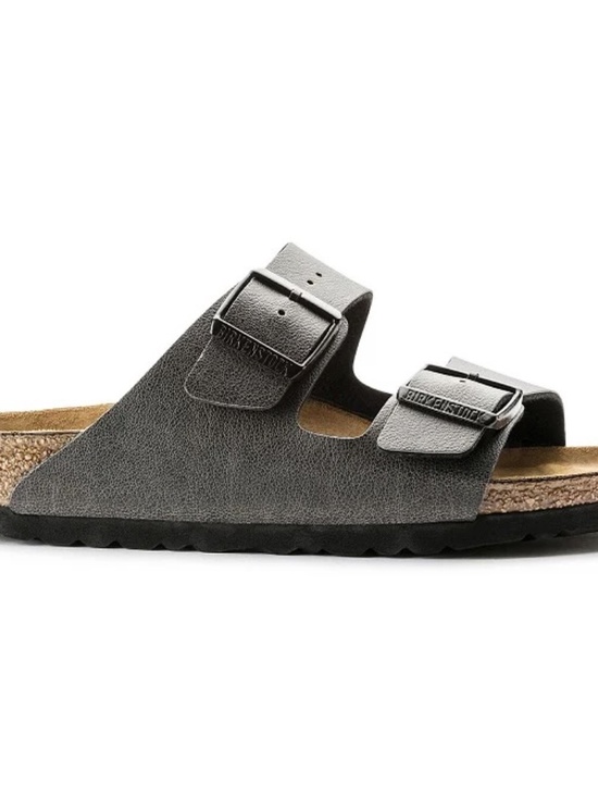 NEW Birkenstock Arizona Anthracite Pull Up Birko Flor Unisex Sandal EU 44 Men 11 main image 4